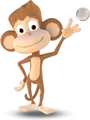 Jungle Monkeyz Adventure Golf - Alex beždžionė - mini golfo paslaugos Kaune