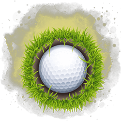 Minig golfas - kamuoliukas žolėje