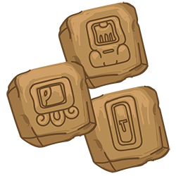 Mini golfo dekoracinis elementas