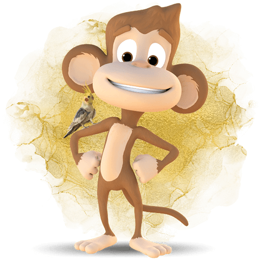 Jungle Monkeyz Adventure Golf - Alex beždžionė vakarėlių ir grupinių mmini golfo užsakymų puslapyje